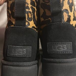 Ugg leopard print calf hair